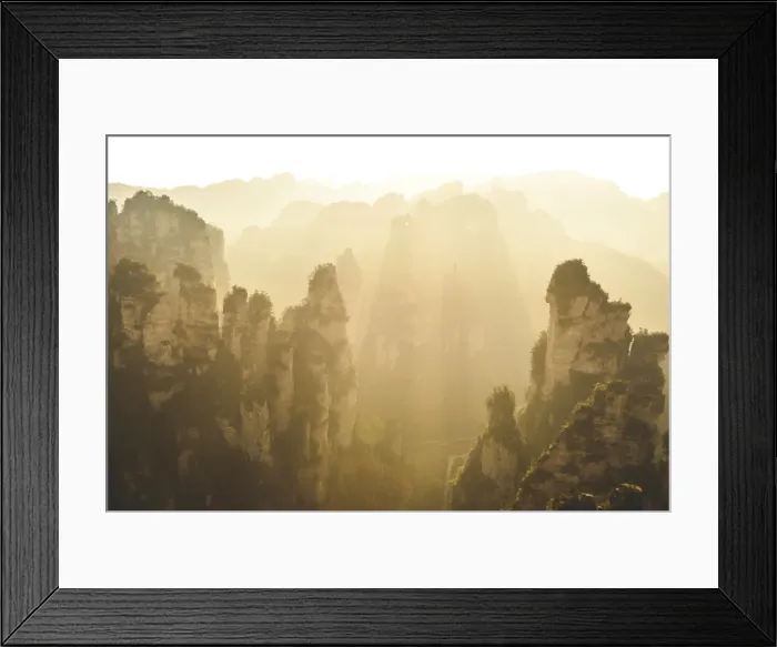 Framed Print : Zhangjiajie morning rays Framed Print : Zhangjiajie morning rays