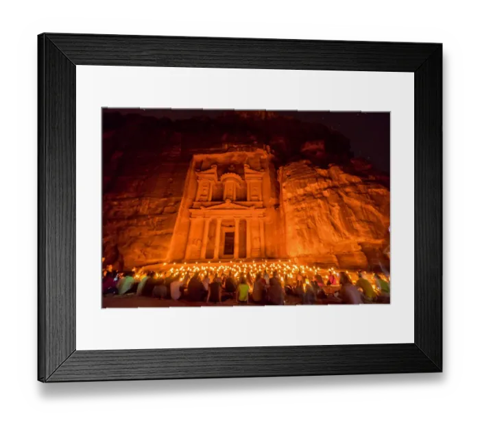 Framed Print : Petra by night, Jordan Framed Print : Petra by night, Jordan