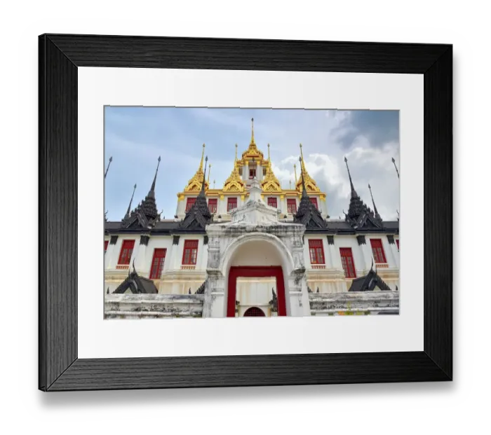 Framed Print : Loha Prasat temple Bangkok Thailand