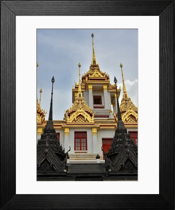 Framed Print : Loha Prasat temple at Bangkok Thailand Framed Print : Loha Prasat temple at Bangkok Thailand