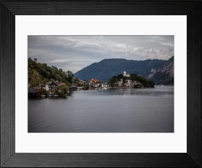Framed Print : Traunkirchen & Fischerkanzel Framed Print : Traunkirchen & Fischerkanzel