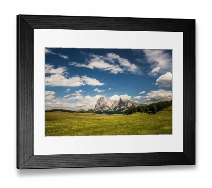 Framed Print : Alpe Di Siusi (Seiser Alm), Dolomites, Italy