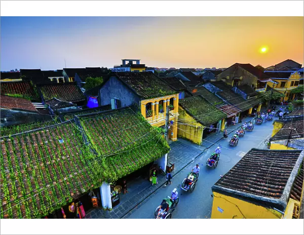 Sunset in Hoian ancient town, Vietnam