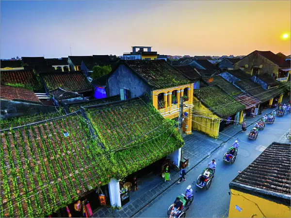 Sunset in Hoian ancient town, Vietnam