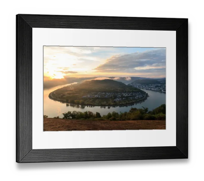 Framed Print : Loop in the Rhine, near Boppard, Germany Framed Print : Loop in the Rhine, near Boppard, Germany