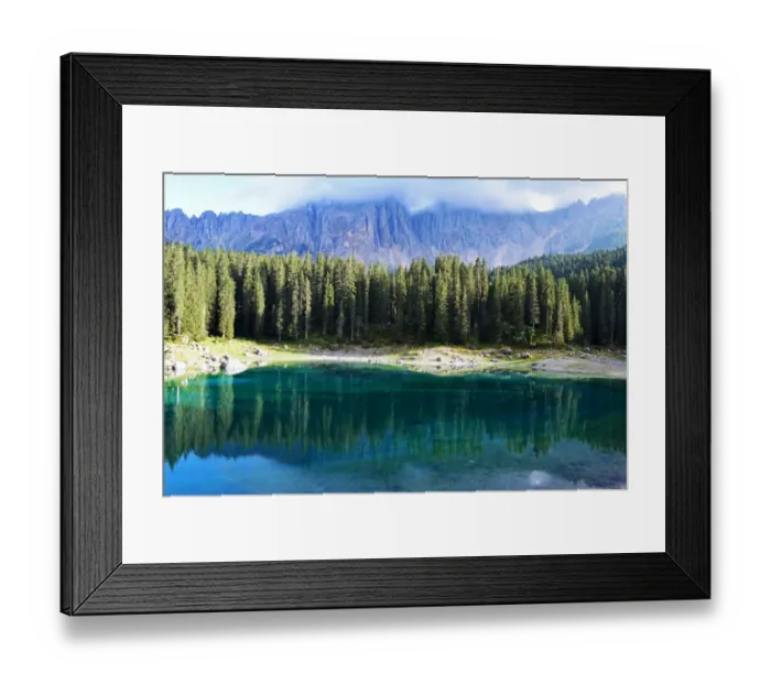 Framed Print : Lake Carezza Framed Print : Lake Carezza