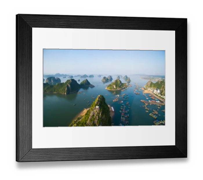 Framed Print : Beautiful seascape in Halong bay, Vietnam Framed Print : Beautiful seascape in Halong bay, Vietnam