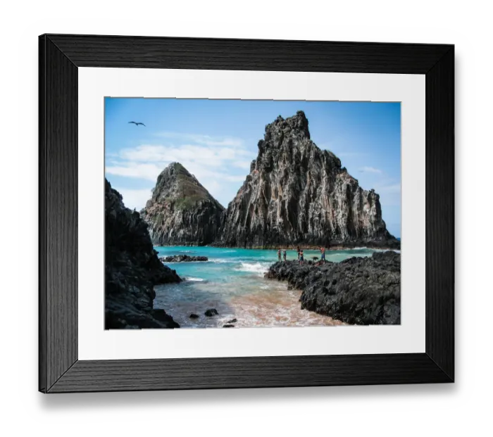 Framed Print : Dois Irmaos Fernando de Noronha, Brazil