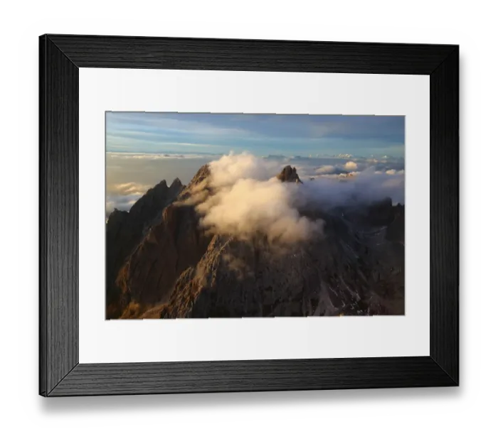 Framed Print : Aerial view of Odle Dolomites Italy Framed Print : Aerial view of Odle Dolomites Italy