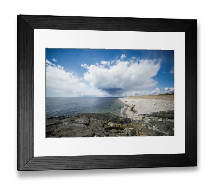 Framed Print : Rocky beach in Gea Norvegica Framed Print : Rocky beach in Gea Norvegica