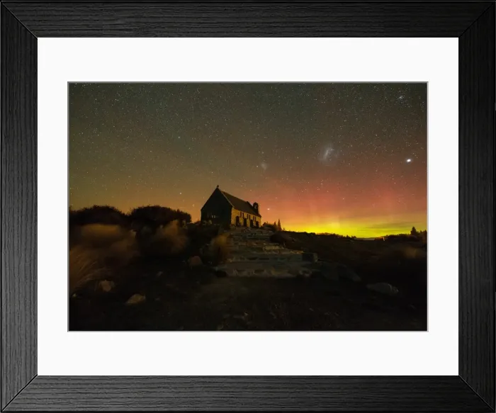 Framed Print : Aurora Australis at Church of The Good Shepherd Framed Print : Aurora Australis at Church of The Good Shepherd