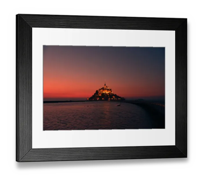 Framed Print : Mont Saint Michel by night Framed Print : Mont Saint Michel by night