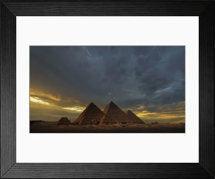 Framed Print : Pyramids of Giza, Egypt Framed Print : Pyramids of Giza, Egypt