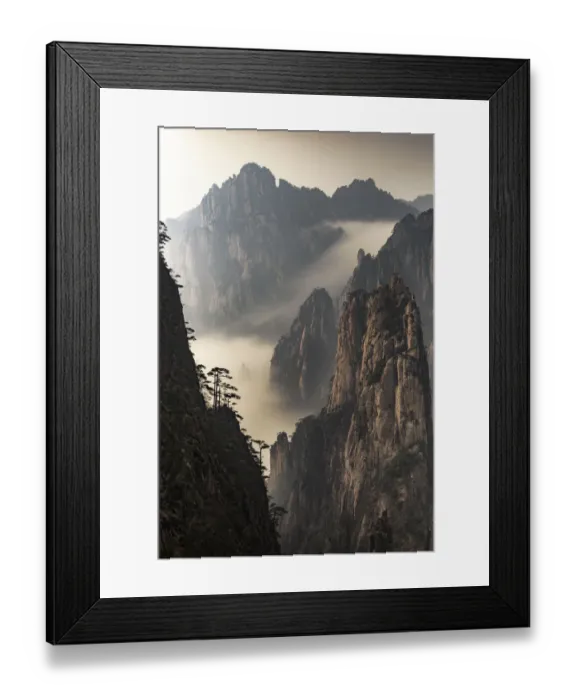 Framed Print : Huangshan Mountain Framed Print : Huangshan Mountain