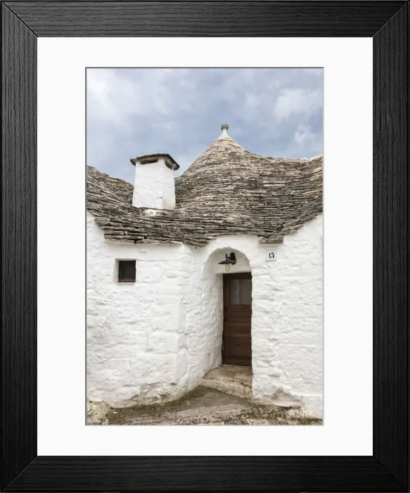 Framed Print : Typical Trullo built with dry stone Alberobello Framed Print : Typical Trullo built with dry stone Alberobello