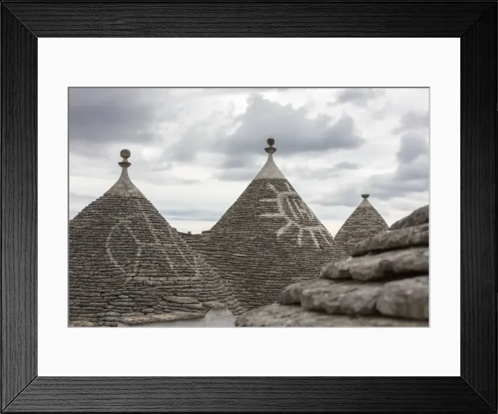 Framed Print : The conical roofs of the Trulli Alberobello Framed Print : The conical roofs of the Trulli Alberobello
