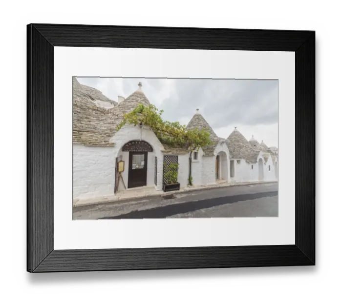 Framed Print : Typical huts called Trulli built with dry stone Alberobello Framed Print : Typical huts called Trulli built with dry stone Alberobello