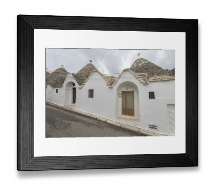 Framed Print : Typical huts called Trulli built with dry stone Alberobello Framed Print : Typical huts called Trulli built with dry stone Alberobello