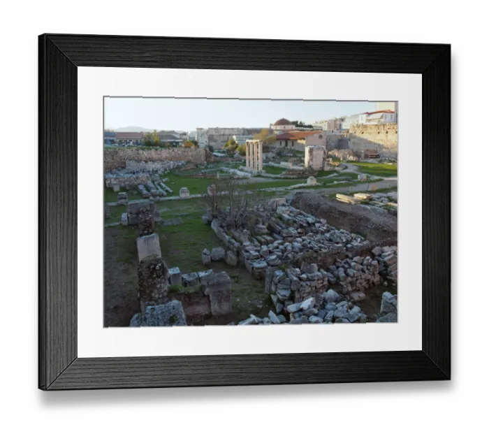 Framed Print : Hadrians Library, Athens, Greece Framed Print : Hadrians Library, Athens, Greece