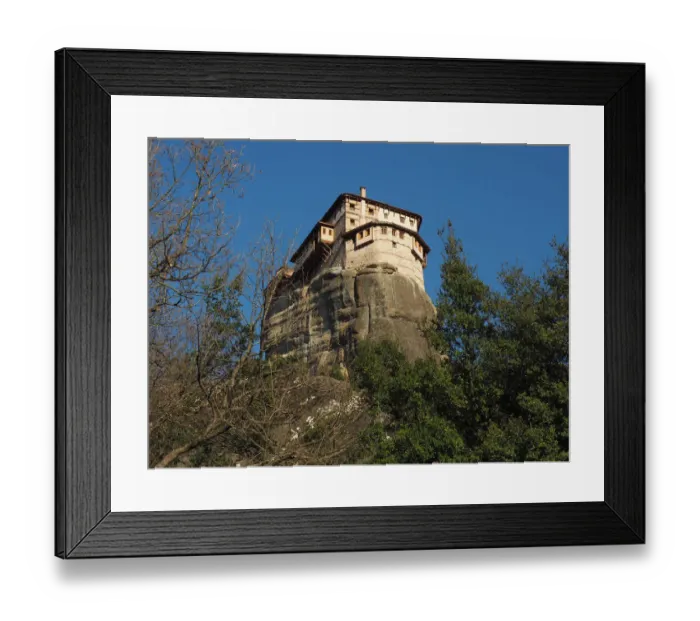 Framed Print : Roussanou Nunnery at Meteora, Greece Framed Print : Roussanou Nunnery at Meteora, Greece