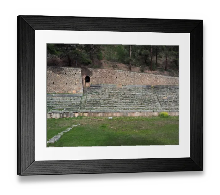 Framed Print : Ancient Delphi Stadium, Greece Framed Print : Ancient Delphi Stadium, Greece