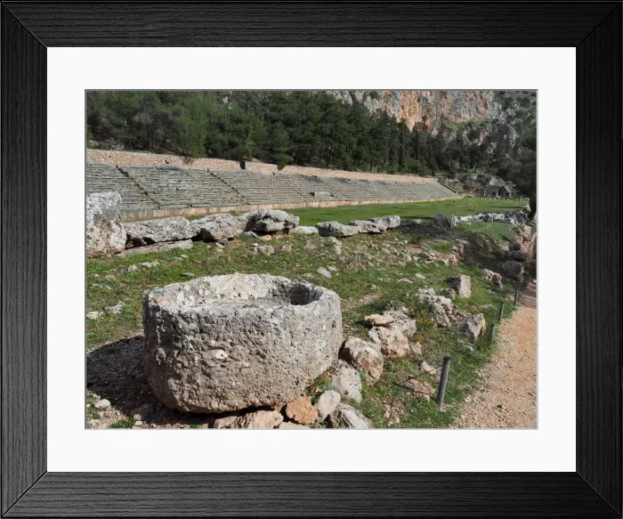 Framed Print : The Ancient Stadium of Delphi, Phocis, Greece Framed Print : The Ancient Stadium of Delphi, Phocis, Greece