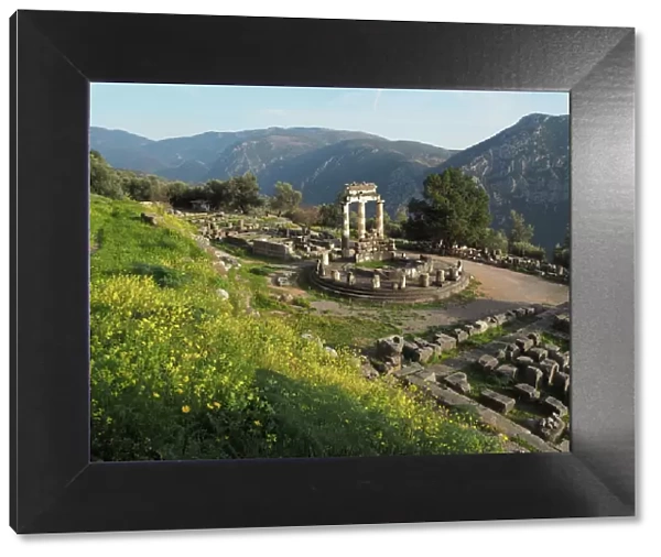 Ancient Temple of Athena Pronea, Delphi, Greece