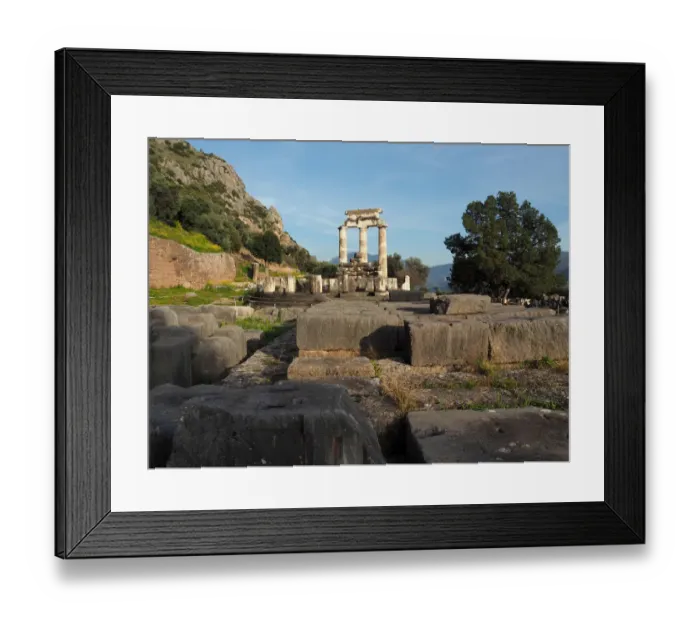 Framed Print : Delphi Sanctuary Dedicated To Athena Pronea Framed Print : Delphi Sanctuary Dedicated To Athena Pronea