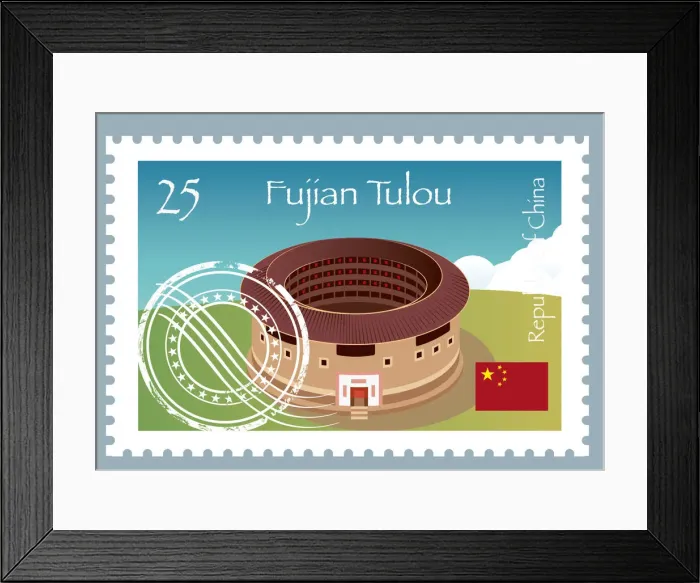 Framed Print : China Postage Framed Print : China Postage