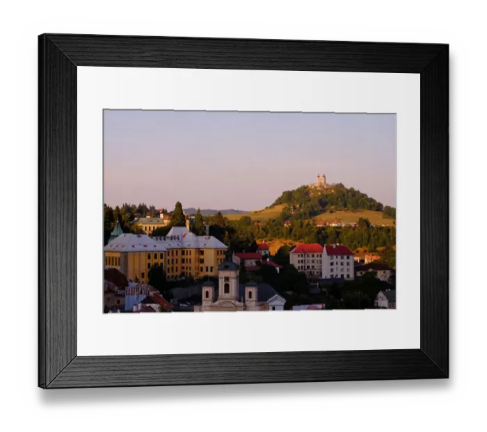 Framed Print : Historical mining town of Banska Stiavnica in central Slovakia Framed Print : Historical mining town of Banska Stiavnica in central Slovakia