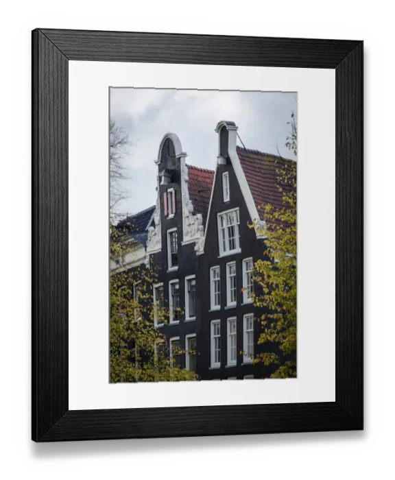 Framed Print : Gabled Facades of Amsterdams Architecture Framed Print : Gabled Facades of Amsterdams Architecture