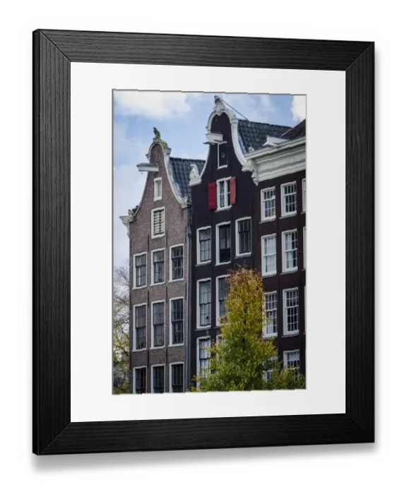 Framed Print : Gabled Facades of Amsterdams Architecture Framed Print : Gabled Facades of Amsterdams Architecture