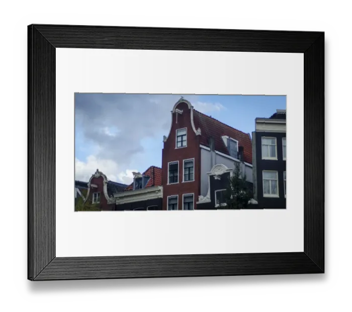 Framed Print : Gabled Facades of Amsterdams Architecture Framed Print : Gabled Facades of Amsterdams Architecture