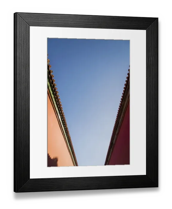 Framed Print : red wall, forbidden city