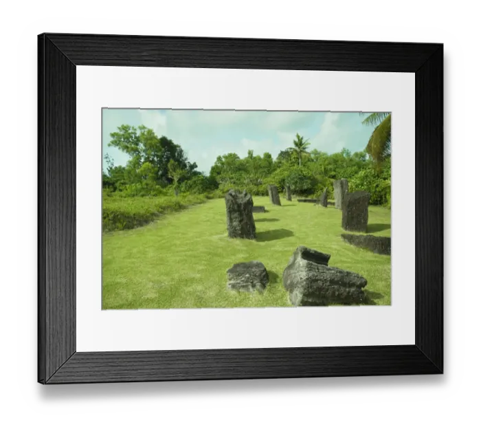 Framed Print : Stonehenge, ancient prehistoric stone monument at Palau island Framed Print : Stonehenge, ancient prehistoric stone monument at Palau island