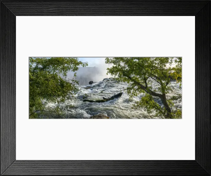 Framed Print : The Zambezi River just above The Eastern Cataract. Victoria Falls. Livingstone. Zambia Framed Print : The Zambezi River just above The Eastern Cataract. Victoria Falls. Livingstone. Zambia