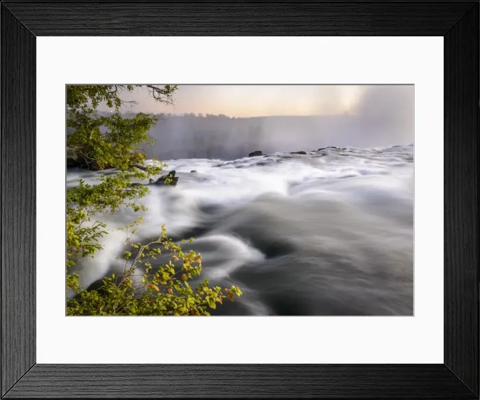 Framed Print : The Zambezi River just above The Eastern Cataract. Victoria Falls. Livingstone. Zambia Framed Print : The Zambezi River just above The Eastern Cataract. Victoria Falls. Livingstone. Zambia