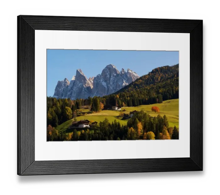 Framed Print : Val di Funes, Trentino Alto Adige, Italy, Europe Framed Print : Val di Funes, Trentino Alto Adige, Italy, Europe