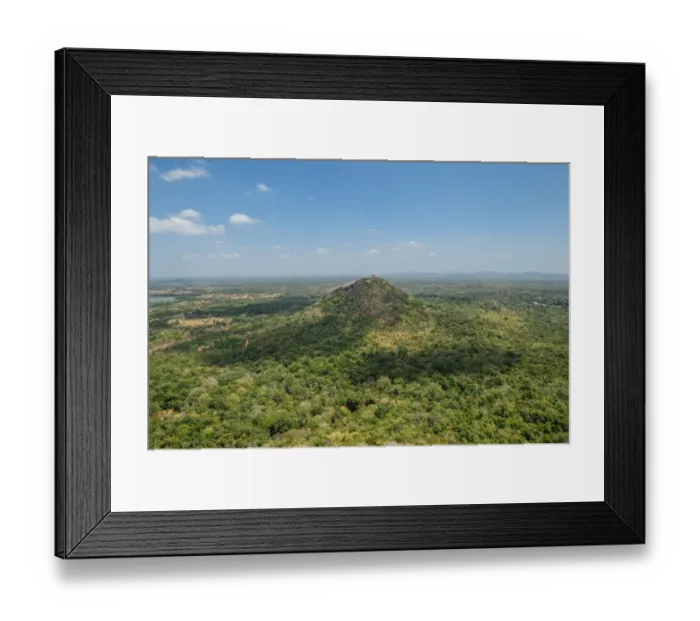 Framed Print : Green forest view from Sigiriya or Sinhagiri (Lion Rock Sinhalese) is an ancient rock fortress located in the northern Matale District near the town of Dambulla in the Central Province, Sri Lanka Framed Print : Green forest view from Sigiriya or Sinhagiri (Lion Rock Sinhalese) is an ancient rock fortress located in the northern Matale District near the town of Dambulla in the Central Province, Sri Lanka