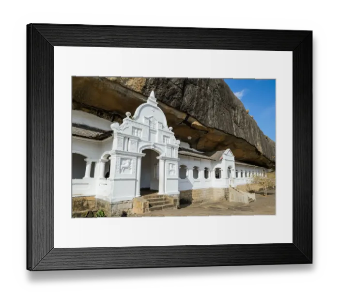 Framed Print : Dambulla Cave temple (also known as the Golden Temple of Dambulla) is a world heritage site (1991) in Sri Lanka Framed Print : Dambulla Cave temple (also known as the Golden Temple of Dambulla) is a world heritage site (1991) in Sri Lanka