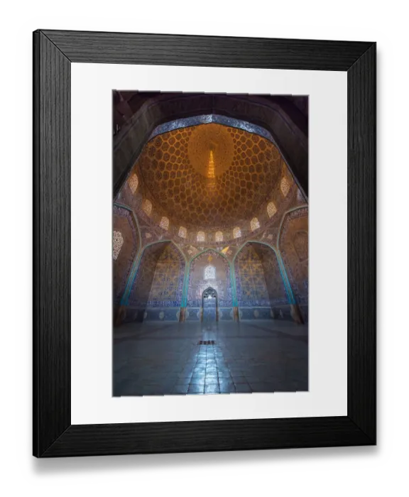Framed Print : Interior Sheikh Lotfollah Mosque in Naqsh-e-Jahan Square Framed Print : Interior Sheikh Lotfollah Mosque in Naqsh-e-Jahan Square