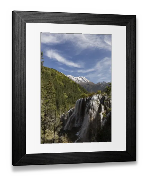 Framed Print : Waterfall at Jiuzhaigou, Sichuan, China