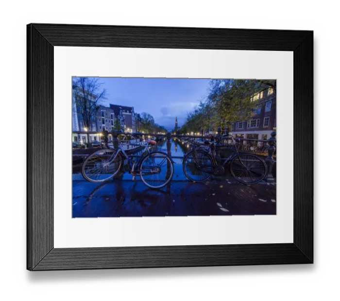 Framed Print : Amsterdams Blue Hour Framed Print : Amsterdams Blue Hour