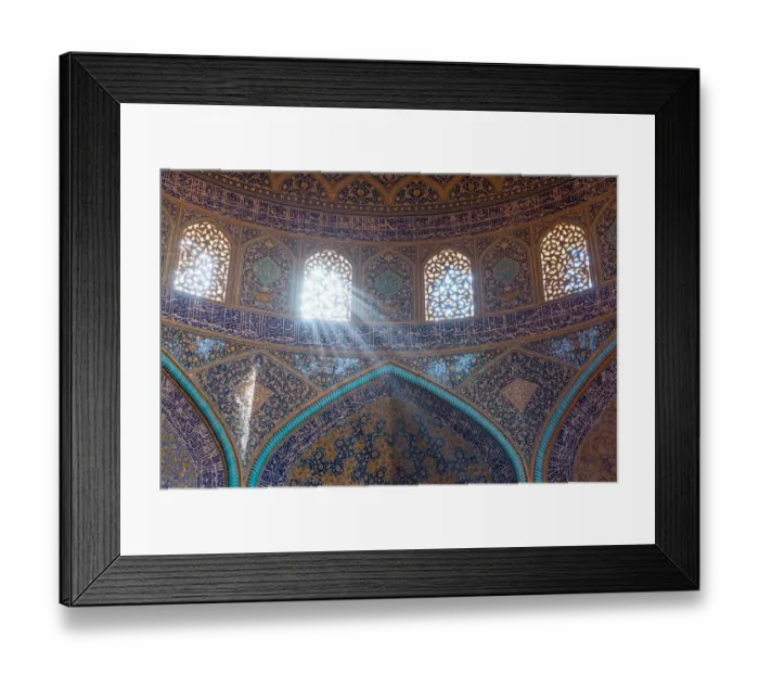 Framed Print : Interior of Sheikh Lotfollah Mosque Framed Print : Interior of Sheikh Lotfollah Mosque