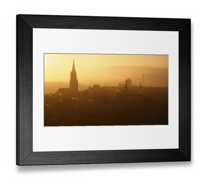 Framed Print : Beautiful sunset time at capital city of Switzerland Bern Framed Print : Beautiful sunset time at capital city of Switzerland Bern