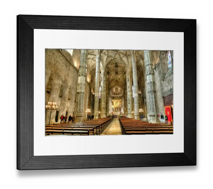 Framed Print : Nave of the Mosteiro dos JerAonimos, Lisbon, Portugal Framed Print : Nave of the Mosteiro dos JerAonimos, Lisbon, Portugal