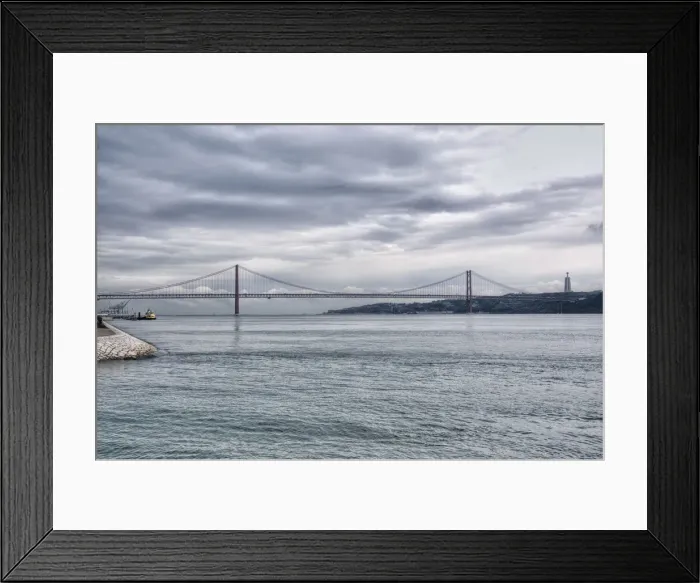 Framed Print : 25 de Abril Bridge, Lisbon, Portugal Framed Print : 25 de Abril Bridge, Lisbon, Portugal