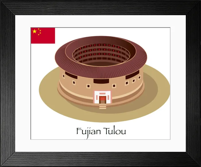 Framed Print : Fujian Tulou
