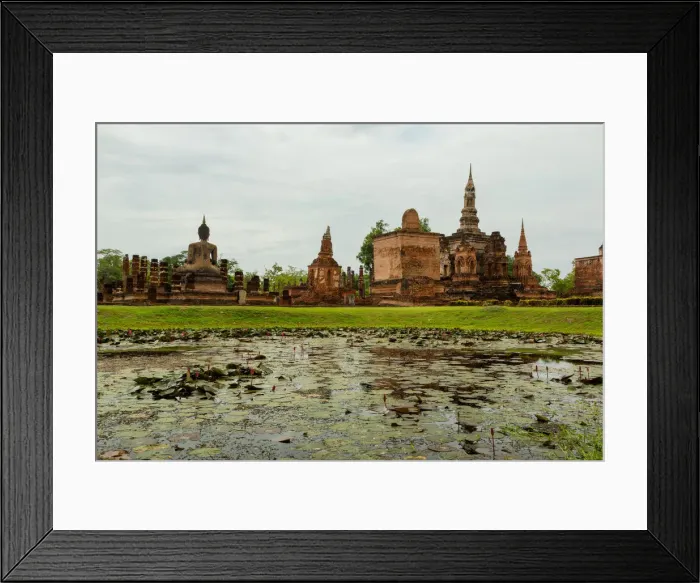 Framed Print : Ancient buddha statue. Sukhothai Historical Park Framed Print : Ancient buddha statue. Sukhothai Historical Park