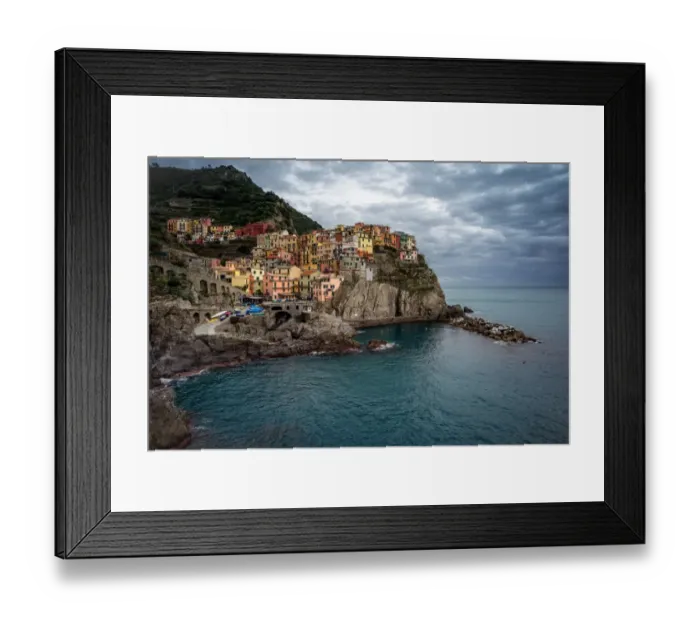 Framed Print : Manarola, Cinque terre, La Spezia, Liguria, Italy